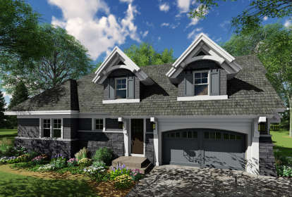 Bungalow House Plan #098-00277 Elevation Photo