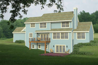 Country House Plan #098-00278 Elevation Photo