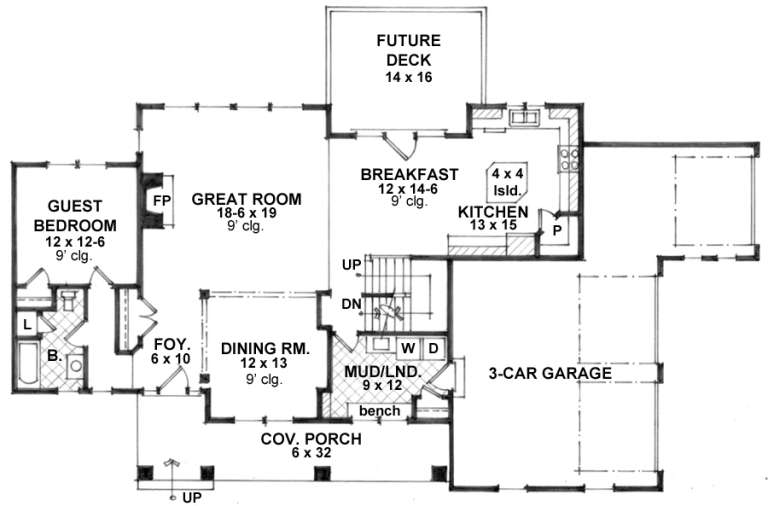 House Plan House Plan #18347 Drawing 1