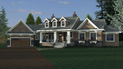 3 Bed, 3 Bath, 3507 Square Foot House Plan - #098-00281