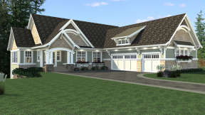 Craftsman House Plan #098-00287 Elevation Photo