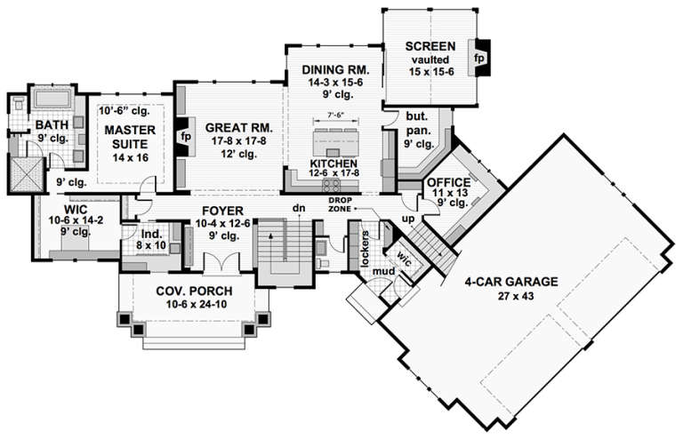 House Plan House Plan #18357 Drawing 1