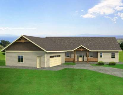 Northwest House Plan #039-00454 Elevation Photo