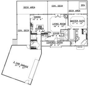 Main Floor for House Plan #039-00454