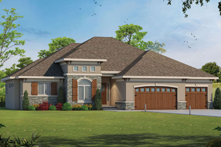 European House Plan #402-01445 Elevation Photo