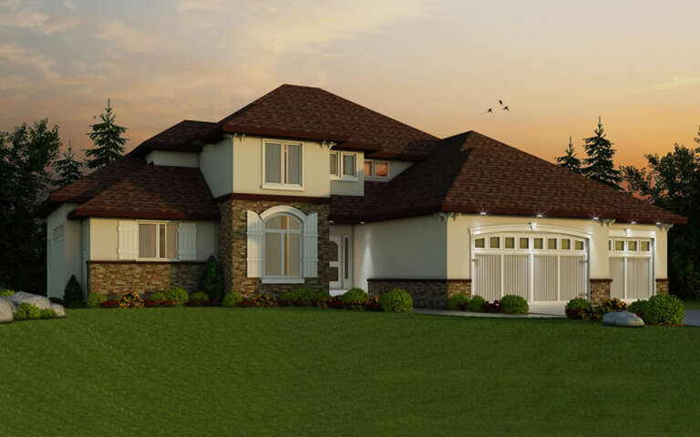 House Plan House Plan #18364 Angled Front Elevation