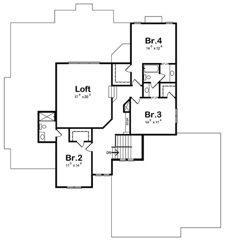 House Plan House Plan #18364 Drawing 2