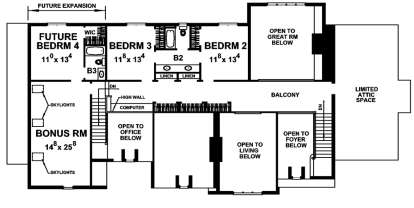 Upper for House Plan #402-01448