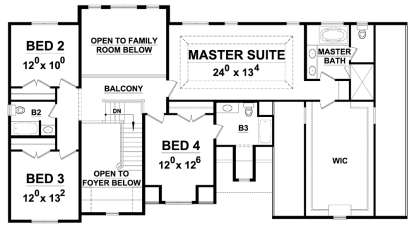 Upper for House Plan #402-01449