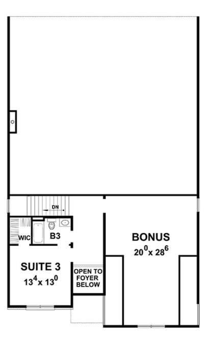 Upper for House Plan #402-01450