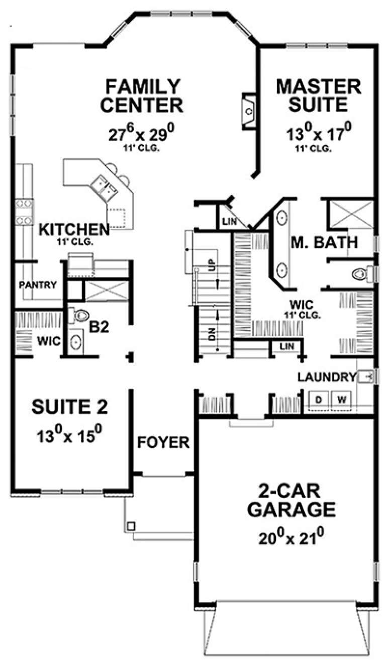 House Plan House Plan #18368 Drawing 1