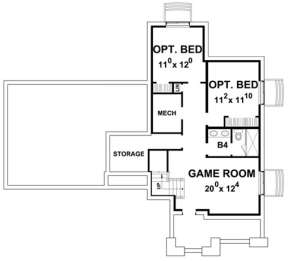 Basement for House Plan #402-01452