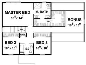 Upper for House Plan #402-01453