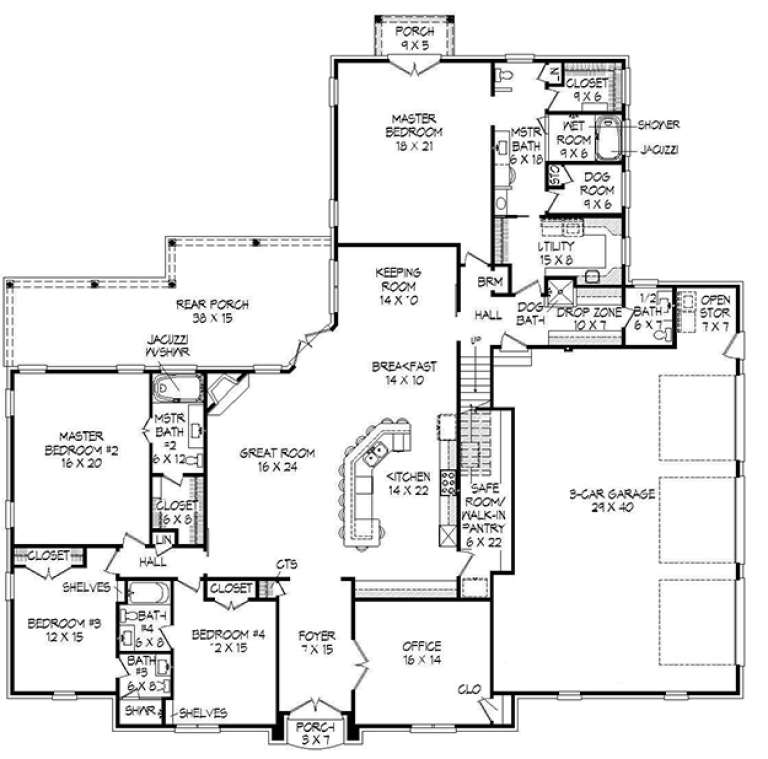 House Plan House Plan #18372 Drawing 1