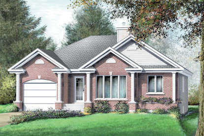 3 Bed, 1 Bath, 1461 Square Foot House Plan - #6146-00322