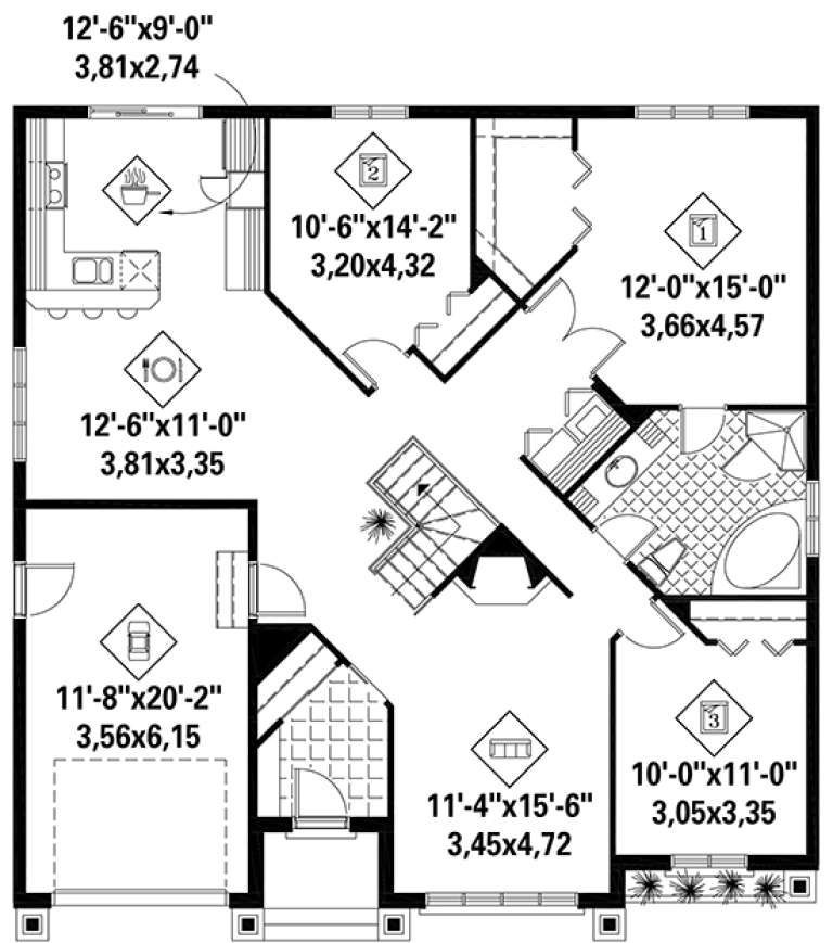 House Plan House Plan #18374 Drawing 1