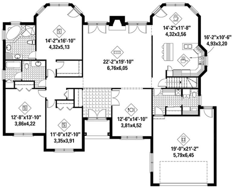 House Plan House Plan #18376 Drawing 1
