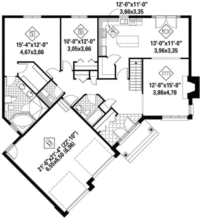 House Plan House Plan #18381 Drawing 1