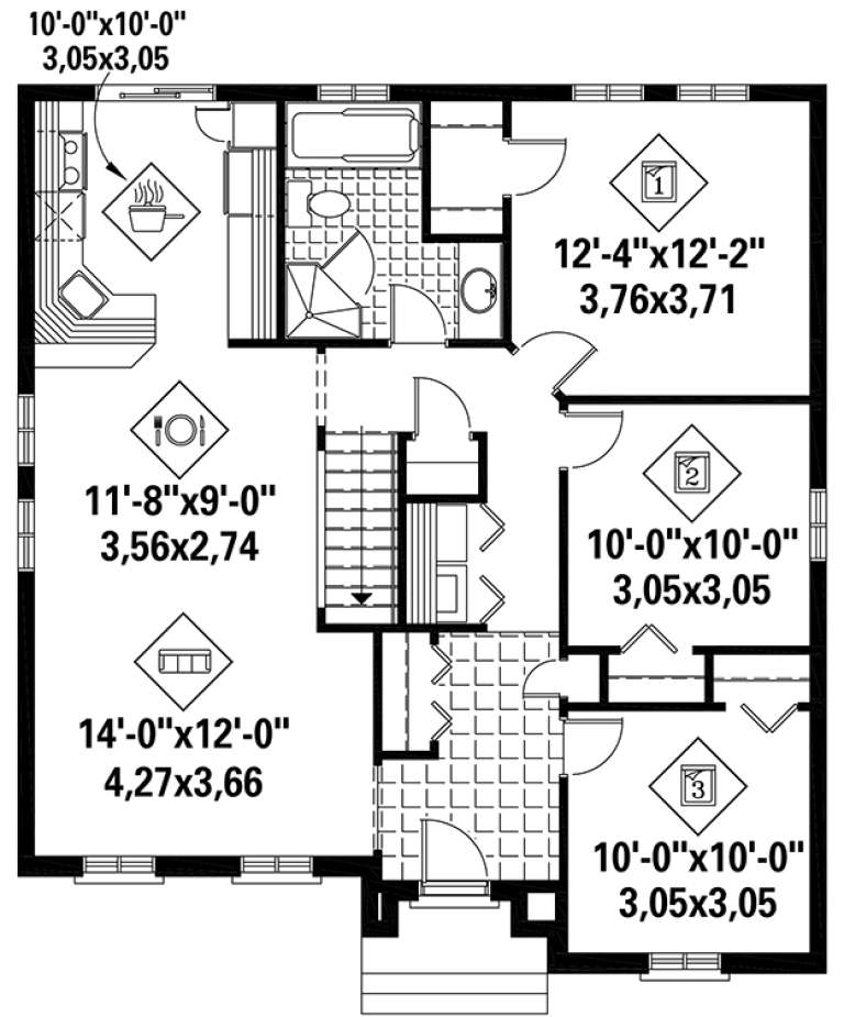 House Plan House Plan #18382 Drawing 1