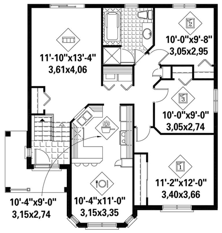 House Plan House Plan #18384 Drawing 1