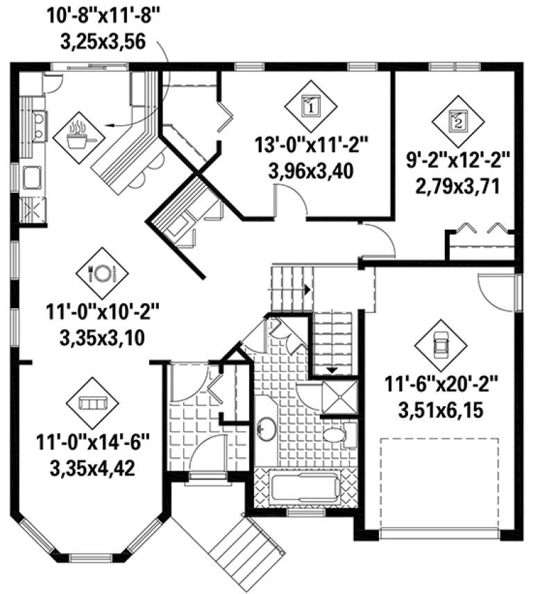 House Plan House Plan #18387 Drawing 1