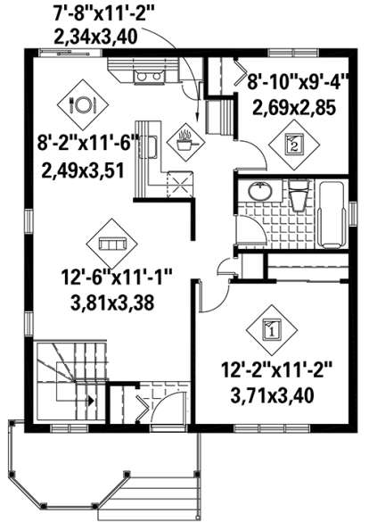 House Plan House Plan #18388 Drawing 1