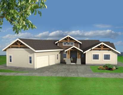 Northwest House Plan #039-00457 Elevation Photo