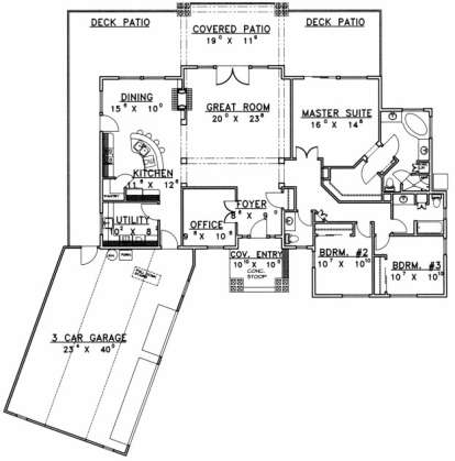 Floorplan for House Plan #039-00457