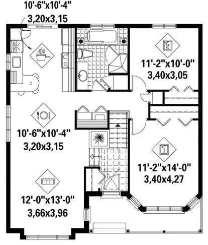 House Plan House Plan #18393 Drawing 1