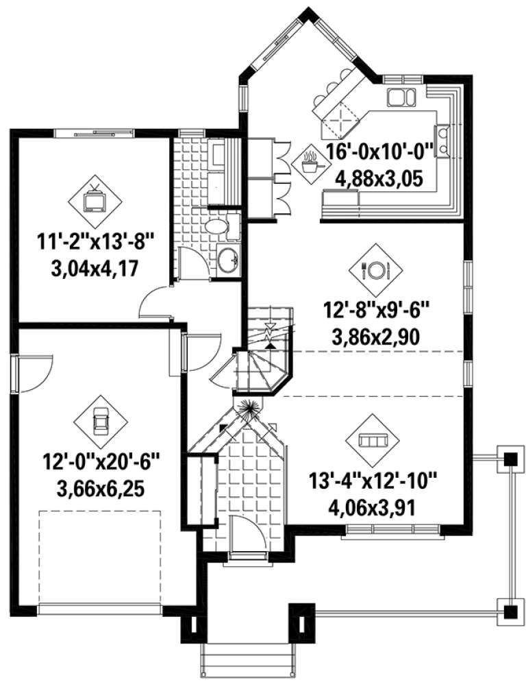 House Plan House Plan #18394 Drawing 1