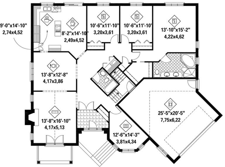 House Plan House Plan #18395 Drawing 1
