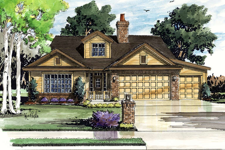 Traditional House Plan #1907-00039 Elevation Photo
