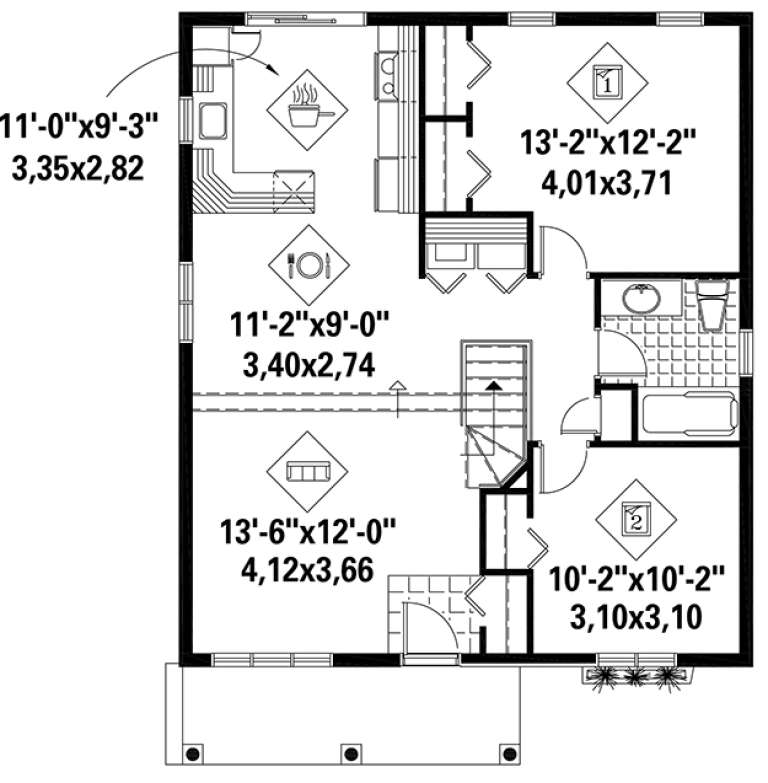 House Plan House Plan #18399 Drawing 1