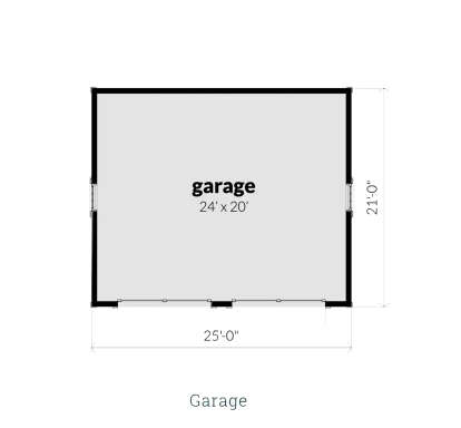 Detached Garage for House Plan #028-00027