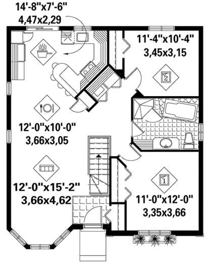 House Plan House Plan #18400 Drawing 1