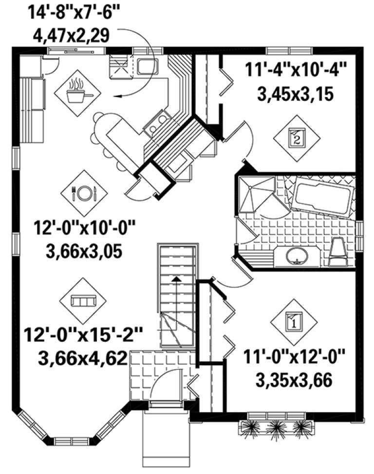 House Plan House Plan #18400 Drawing 1
