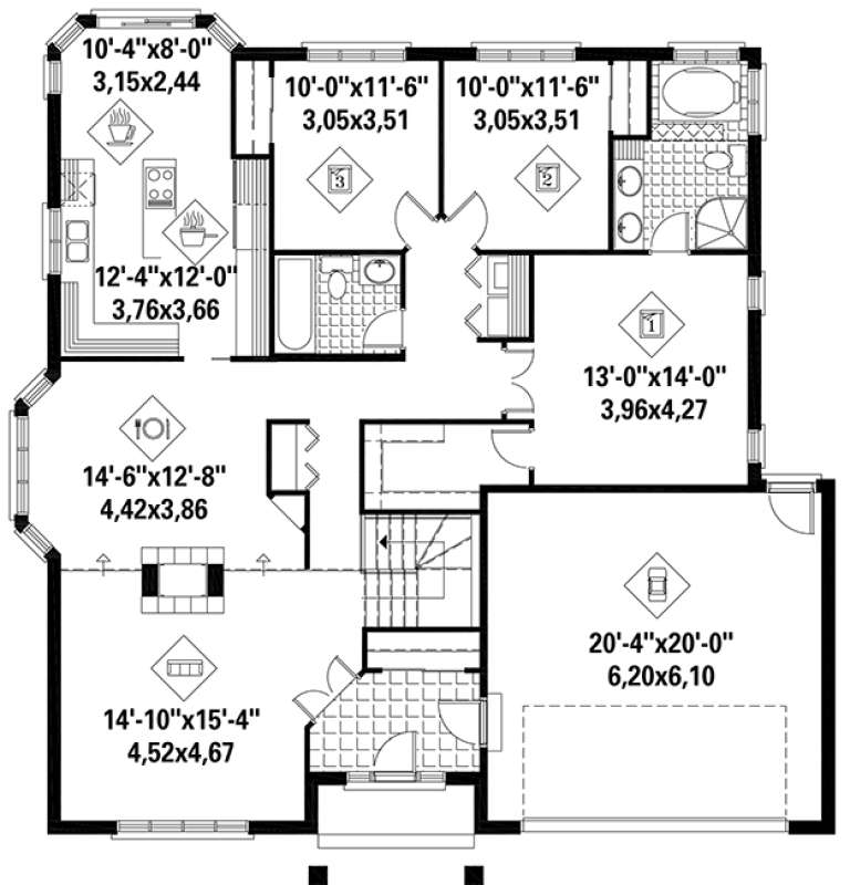 House Plan House Plan #18404 Drawing 1