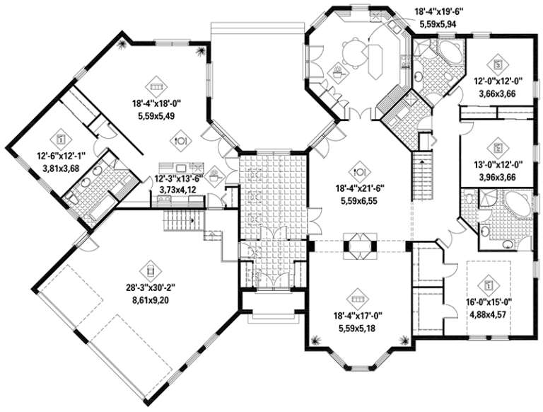 House Plan House Plan #18405 Drawing 1