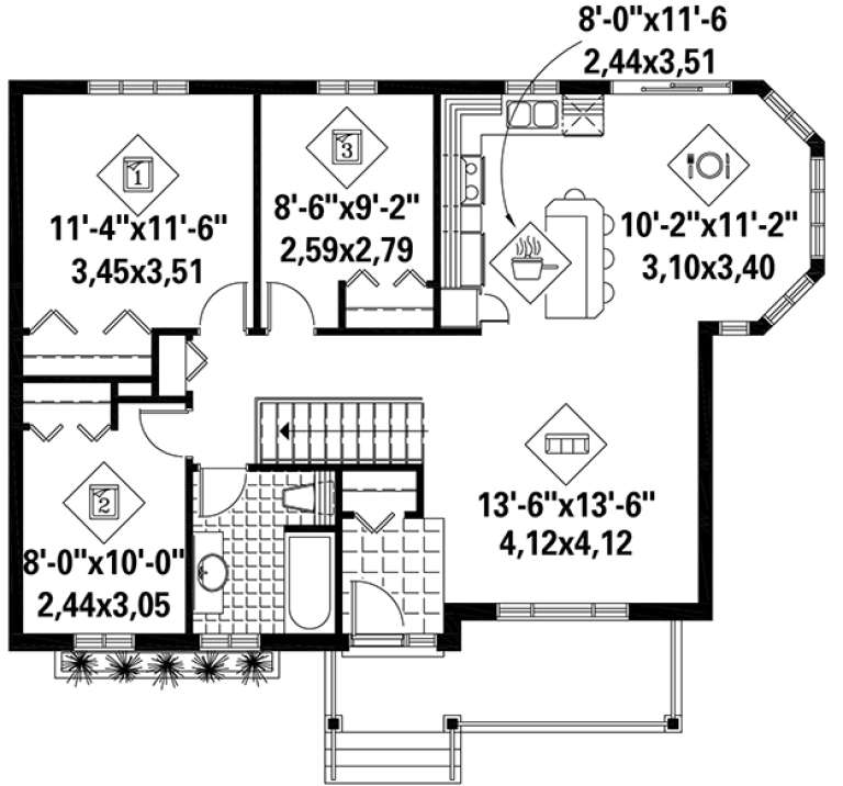 House Plan House Plan #18406 Drawing 1