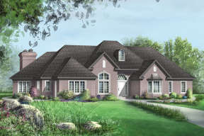 Traditional House Plan #6146-00353 Elevation Photo
