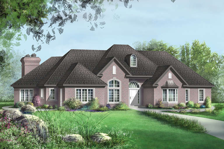 House Plan House Plan #18407 Front Elevation