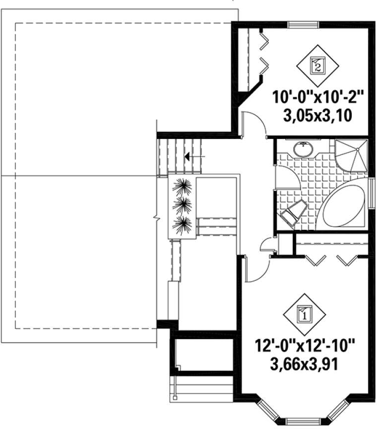 House Plan House Plan #18408 Drawing 2