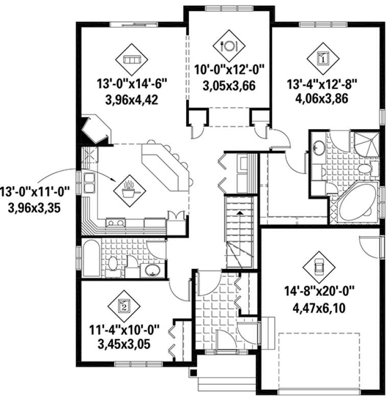House Plan House Plan #18410 Drawing 1