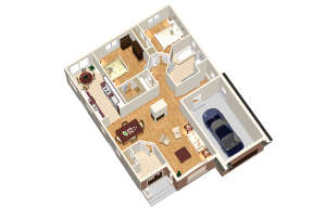 Narrow Lot House Plan #6146-00358 Additional Photo
