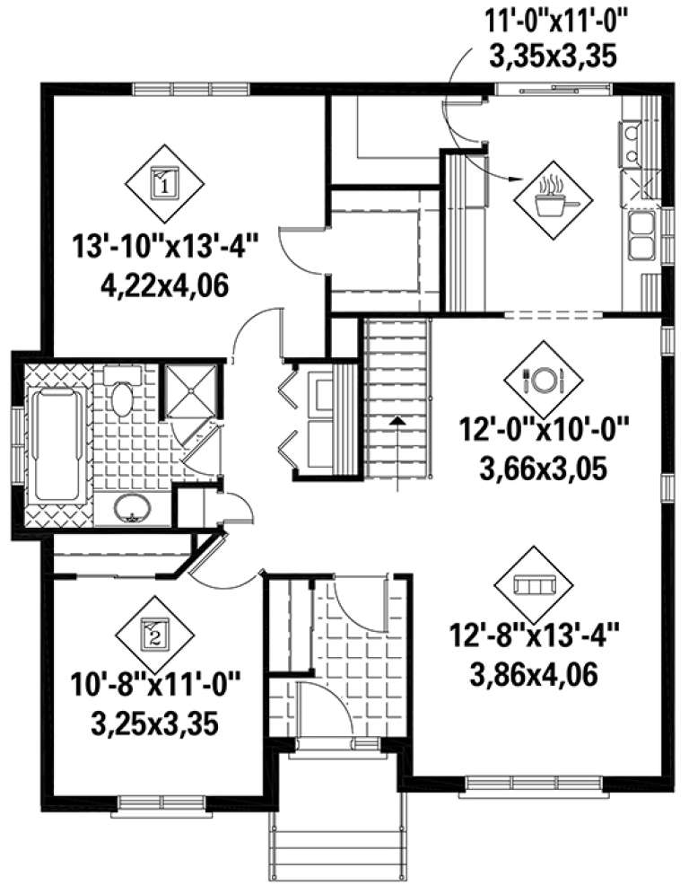 House Plan House Plan #18415 Drawing 1