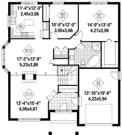House Plan House Plan #18418 Drawing 1