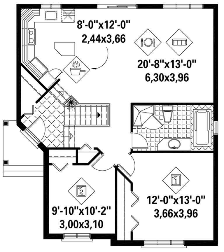 House Plan House Plan #18419 Drawing 1