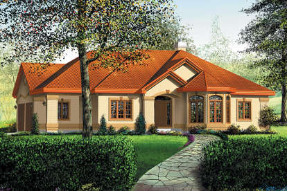 Traditional House Plan #6146-00366 Elevation Photo