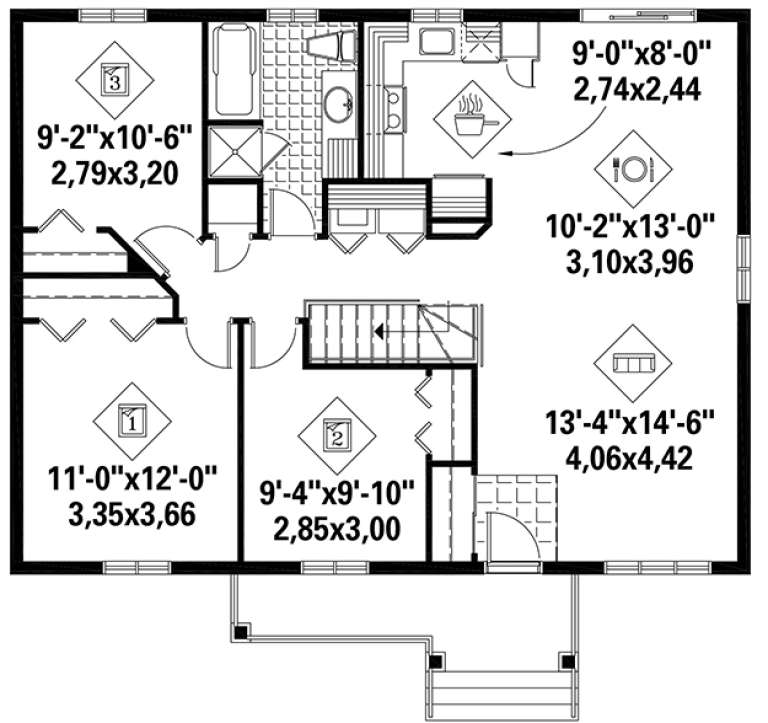 House Plan House Plan #18421 Drawing 1