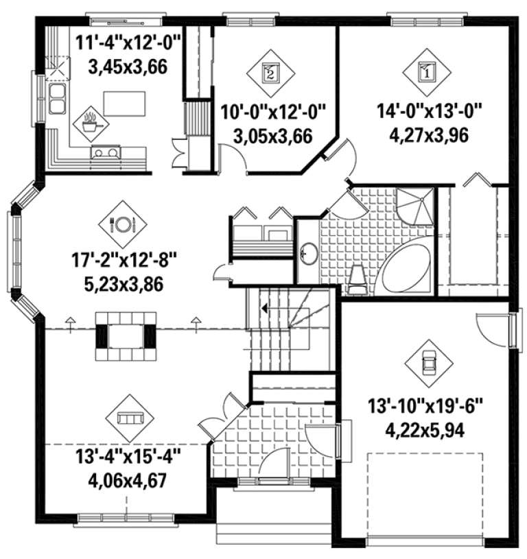 House Plan House Plan #18424 Drawing 1